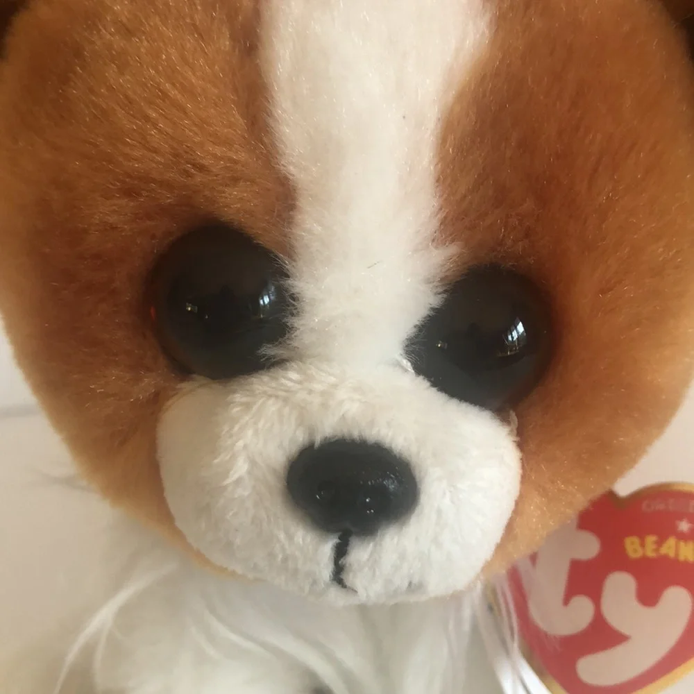 Velve Ty Original Beanies Barks Dog Plush With Swing Tag - Picture 3 of 11